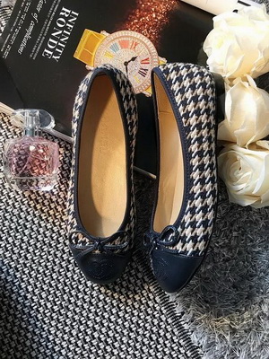 CHANEL Shallow mouth flat shoes Women--127